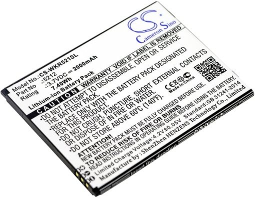 Wiko Robby Battery (p/n 5212) Replacement - 1
