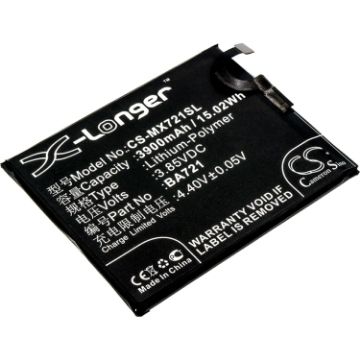 Battery for Meizu M5 Note Global Dual SIM (p/n BA721) - 1