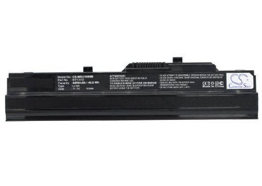 Battery for Msi Wind U120 Series (p/n 14L-MS6837D1 3715A-MS6837D1) - 1