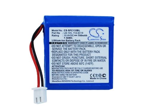 Safescan 165i 155i 145ix 135i Battery (p/n 112-0410 LB-105) - 1