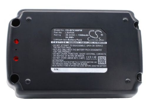 Picture of Battery for Black & Decker VERSAPAK Assorted Sandpaper TC220 Quarter Sheet Electric Sander MST2118 MST1024 LSWV36B (p/n LBX1540 LBX1540-2)