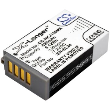 Nikon 1 J5 Battery EN-EL24 VFB11901 Replacement - 1
