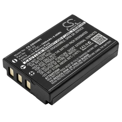 Zoom Q8 Recorder Battery BT-03 Replacement - 1