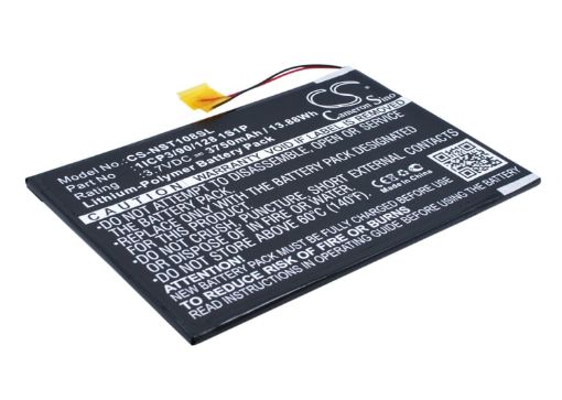Nuvision TM1088C 10.1" Battery (p/n 1ICP3/90/128 1S1P) - 1