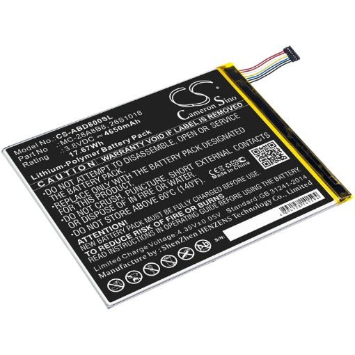 Amazon PR53DC Kindle Fire HD 8 Battery (26S1018 58-000161) - 1
