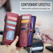 Samsung Galaxy A54 5G Wallet Case RFID Anti-theft Leather (Wine Red) - 5