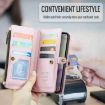 Samsung Galaxy A35 5G CaseMe C36 Zipper Wallet RFID Leather Phone Case - 5