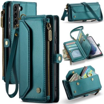 Samsung Galaxy S21+ 5G CaseMe C36 Zipper Wallet RFID Leather Case - 1