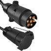 7 Core To 7 Pin Car Trailer Connector With 2m PU Spring Wire - 3