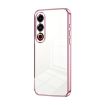 Meizu 21 Transparent Pink Phone Case - Fine Hole Plating - 1