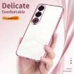 Meizu 21 Note Green Phone Case - Transparent Plating, Fine Hole - 5
