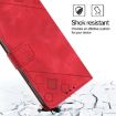 TCL 502 Red Embossed Leather Phone Case - Skin Feel - 6