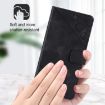 HTC U24 Pro Embossed Leather Phone Case - Black - 4