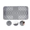 Silicone Sink Mat Cuttable Kitchen Cabinet Mat Grey - 1