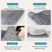 Silicone Sink Mat Cuttable Kitchen Cabinet Mat Grey - 5