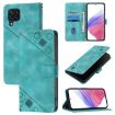 Samsung Galaxy M22/M32 4G Green Leather Phone Case - 1