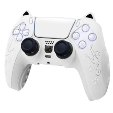 Sony PS5 Cat Ear Silicone Case - White - 1