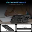 Tecno Camon 30 4G Shockproof Metal Ring Holder Phone Case - Black - 6