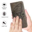 Blackview Color 8 Embossed Butterfly Leather Phone Case - Grey - 5