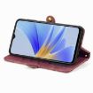 OPPO A72 5G Red Leather Phone Case - Geometric Zipper Wallet - 4