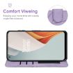 OnePlus Nord N100 Purple Leather Phone Case - Geometric Lines - 4