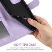OnePlus Nord N100 Purple Leather Phone Case - Geometric Lines - 6