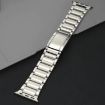 Apple Watch Series 8 41mm Titanium Metal Watch Band - Silver - 4