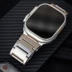Apple Watch Series 8 41mm Titanium Metal Watch Band - Silver - 5