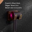 Solid Wood Hair Dryer Hanger Bathroom Punch-free Hook Storage Bracket - 3