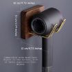 Solid Wood Hair Dryer Hanger Bathroom Punch-free Hook Storage Bracket - 5