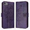 Dark Purple Butterfly Leather Phone Case for iPod Touch 7/6/5 - 2
