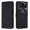 Oukitel C37 Crossbody 3D Embossed Flip Leather Phone Case - Black - 2