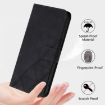 Oukitel C37 Crossbody 3D Embossed Flip Leather Phone Case - Black - 6