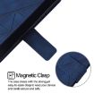 Oukitel C38 Crossbody 3D Embossed Flip Leather Phone Case - Blue - 4