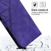 Oukitel C33 Crossbody 3D Embossed Flip Leather Phone Case - Purple - 5