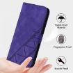 Oukitel C33 Crossbody 3D Embossed Flip Leather Phone Case - Purple - 6