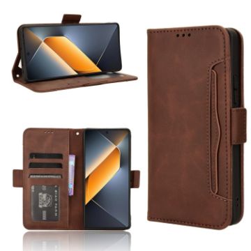 Tecno Pova 6 Pro 5G Leather Phone Case - Brown - 1
