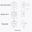 Dyson Nozzle Wall-mounted Storage Rack Wooden Shelf - 4
