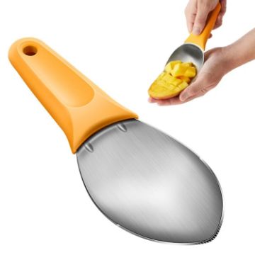 Stainless Steel Mango Slicing Tool - Fruit Peel Separator - 1