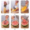 Stainless Steel Mango Slicing Tool - Fruit Peel Separator - 5