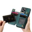 For Honor X7b Retro Leather Zipper Wallet Back Phone Case Green - 5