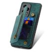 For Honor X8 5G Green Leather Zipper Wallet Phone Case - 4