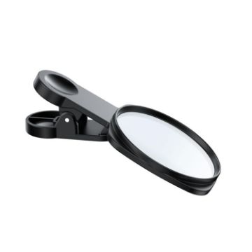 Black HD Selfie Mirror for Mobile Phone Rear Camera - 1