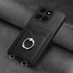 For Honor X6a Global R20 Ring Card Holder Phone Case - Black - 2