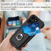 For Honor X6a Global R20 Ring Card Holder Phone Case - Black - 6