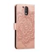 Motorola Moto G4 Sun Mandala Leather Case - Rose Gold - 3