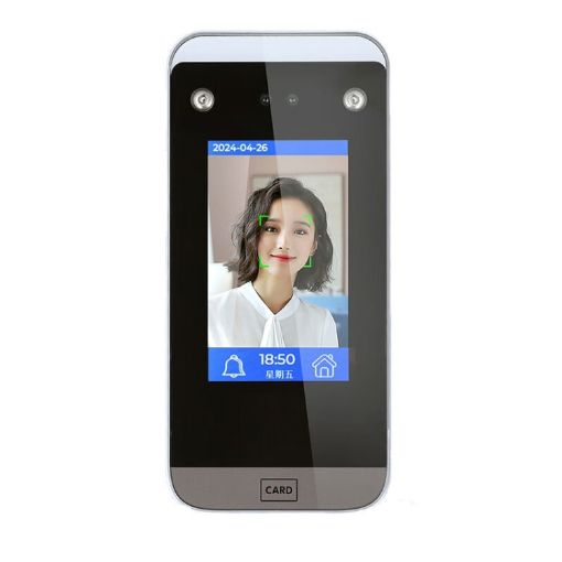 Realand F100 4.3" Touch Screen Face Fingerprint Attendance Machine - 1