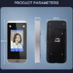 Realand F100 4.3" Touch Screen Face Fingerprint Attendance Machine - 2