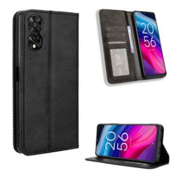 TCL 50 SE 4G Leather Phone Case - Black - 1