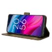 TCL 505 4G Diamond Texture Leather Phone Case - Brown - 5